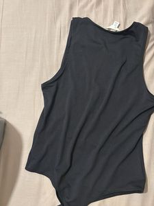 h&amp;m black bodysuit