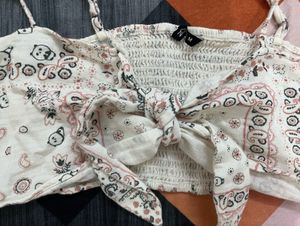 Cute Bandana Print Crop Top