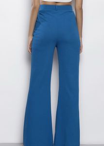 Vibrant Blue Wide-Leg Trousers