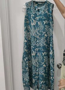 Life Print Dress with belt