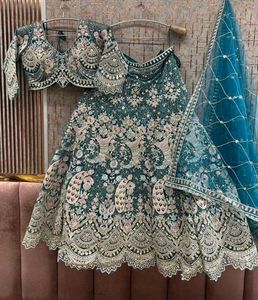Designer Peacock Embroidered Lehenga Choli
