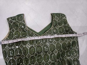 Elegant Green Sequin Salwar Suit