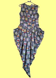 Cute Printed Sleeveless Jumpsuit with tag