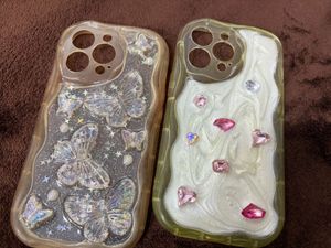Cute Butterfly & Gem Phone Cases (2-Pack)