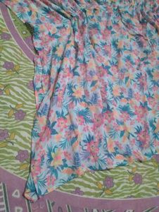 Floral Print Kaftan Top