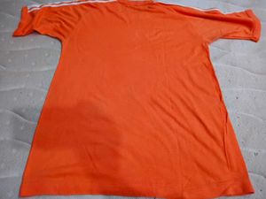 Orange T-Shirt with White Stripes