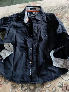 Men's Navy Blue Casual Shirt