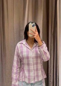 Chic Plaid Button-Up Top