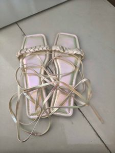 Strappy Gold Flat Sandals