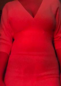 Cozy Knit Wrap Sweater Dress