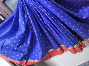 Royal Blue Saree In silk