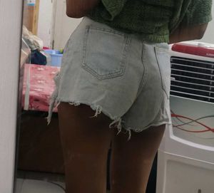 Y2K denim shorts
