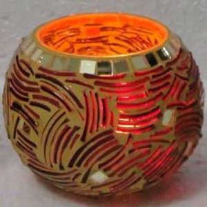 Diwali Gifts - Decorative Mosaic Candle Holder