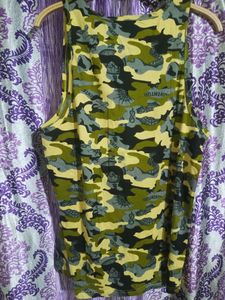 Paris Verge Camouflage Print Sando