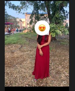 Elegant Maroon One-Shoulder Dress
