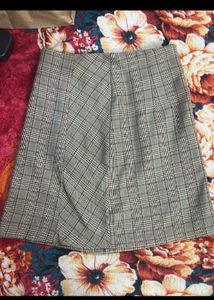Plaid A-Line Mini Skirt