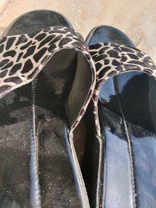Cow Print High Wedges For Women Size 6