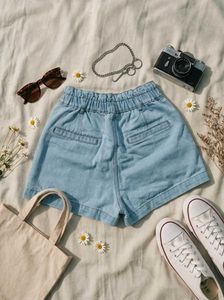 Light Wash Denim Shorts