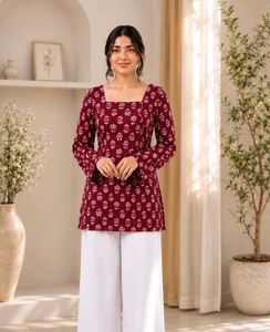 RUST colour short kurti