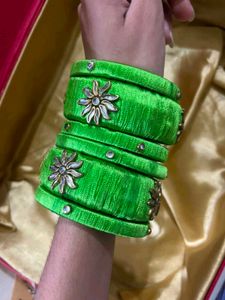 Vibrant Silk Thread Bangles