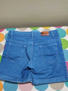 Classic Blue Denim Shorts