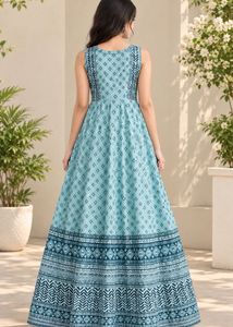 Beautiful Teal Ethnic Gown