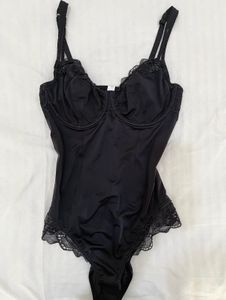 Premium black Lace Underwire Bodysuit