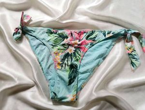 Tropical Floral Tie-Side Bikini Bottoms