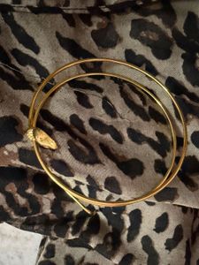 Gold Snake Arm Cuff Bracelet