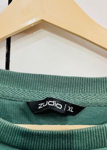 Cropped Green Sweatshirt