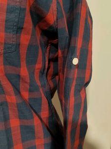 Levi's Red &amp; Navy Checkered Shirt