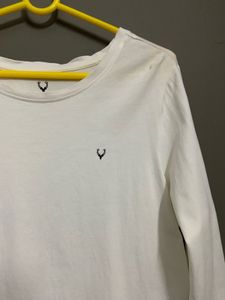Unisex Allen Solly White T-shirt