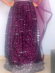 Designer Velvet Lehenga Choli