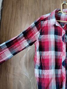 Plaid Checkered Casual Shirts Set