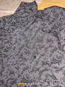 Charcoal And White Shirt For Mens✨