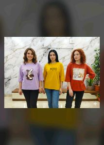 Cute Graphic Tees - Pack of 3