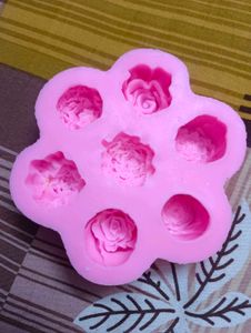 Pink Flower Silicone Molds Set