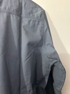 Men's Charcoal Grey Button-Down Shirt