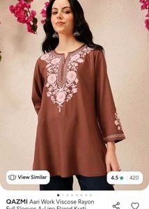 Embroidered Viscose Rayon Kurta