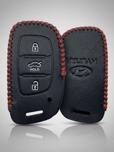 Premium Leather Hyundai Key Fob Cover