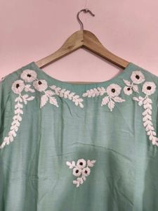 Kolkata HANDWORK Embroidered Kurta Pure Muslin