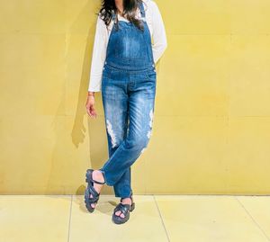 Denim Overalls Jumpsuit