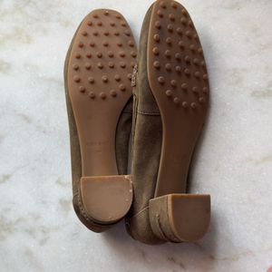 Nine West Brown Suede Loafers