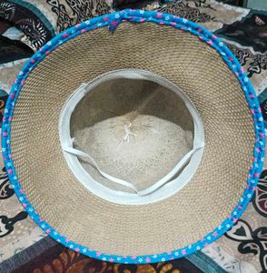 Charming Straw Hat with Star Ribbon for girls