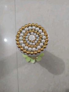Pearl &amp; Rhinestone Embellishments Gold &amp; Off-white