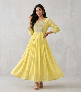 Elegant Yellow Shiny Kurta 💛 ☀️