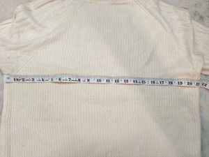 Evisu Cream Turtleneck Sweater