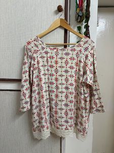 Bohemian Print Tunic Top