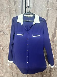 Purple Button-Up Shirt