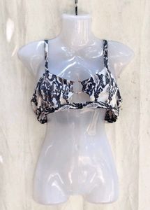 I. Chic Snake Print Bikini Top